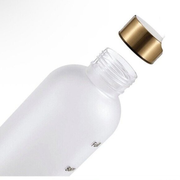 Frosted Water Bottle with Hourly Measurements - Picture 2 of 3